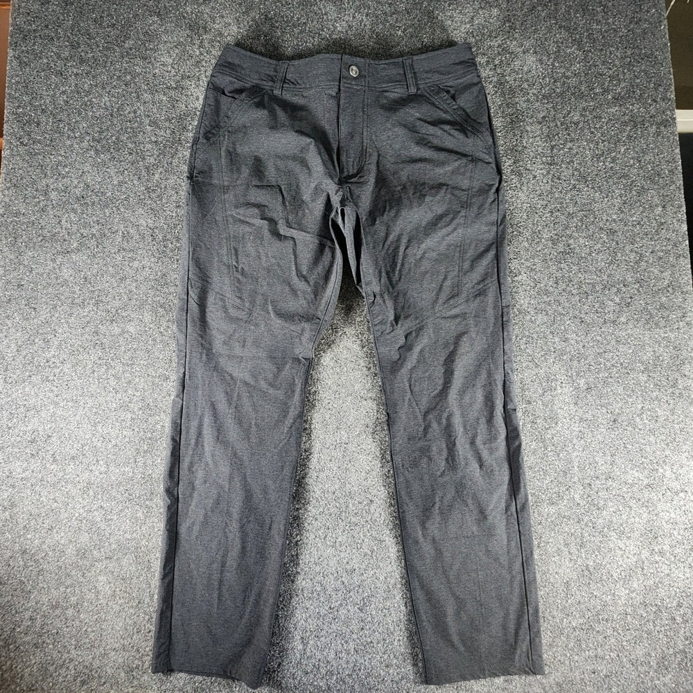 Kuhl Deceptr Mens 36x32 Gray Tuff Lite Stretch Hiking Travel Pants Charcoal Grey